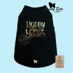 Camisa para Mascotas – Camiseta para perrito hAPPY NEW YEAR algodon — Ropa para perros y gatos en El Salvador