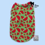 Camisa para Mascotas – Camiseta SANDIAS VERDE – Ropa para perros y gatos en El Salvador