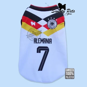 camisa para perro mundial futbol