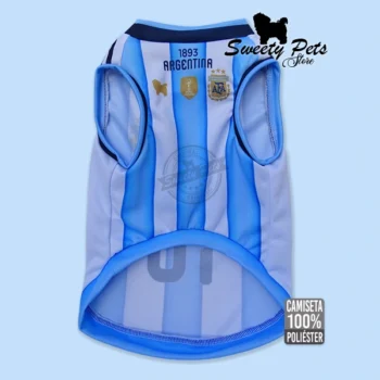 camisa para perro mundial futbol