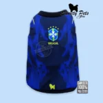 Camisa para Mascotas _Camiseta BRASIL 2026 navy __- Ropa para perros y gatos en El Salvador