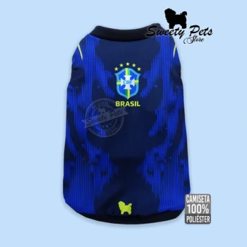 camisa para perro Brasil