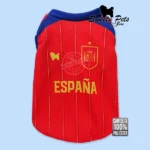 Camisa para Mascotas _Camiseta ESPAÑA 2026 1 – Ropa para perros y gatos en El Salvador